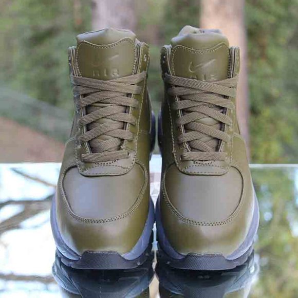 Nike Air Max Goadome Size 6Y Olive Green Canvas - Picture 7 of 15